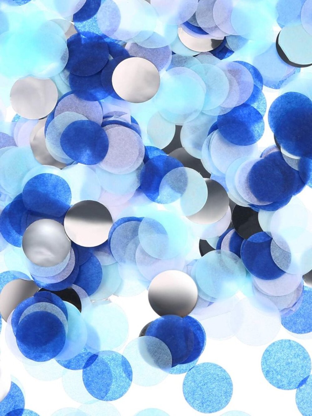 Table Confetti 2.5 Cm,2.5 Cm,White Blue Confetti